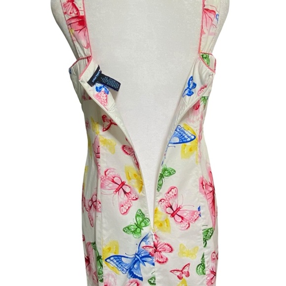 Saint Tropez West size 6 Multicolor Spring Summer sleeveless Butterfly Dress - Picture 6 of 9